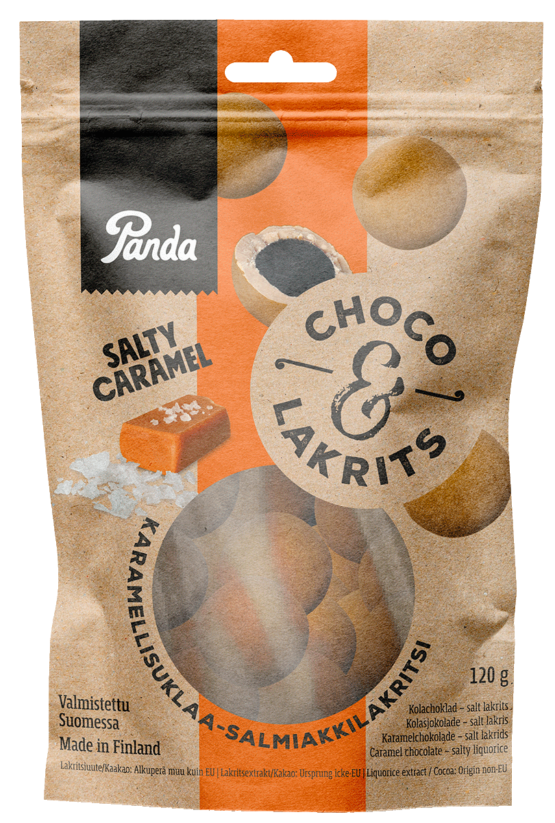 Panda™ Choco & Lakrits Salty caramel 120g Panda™ Licorice