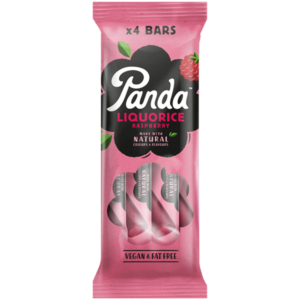 Panda Raspberry Liquorice bars