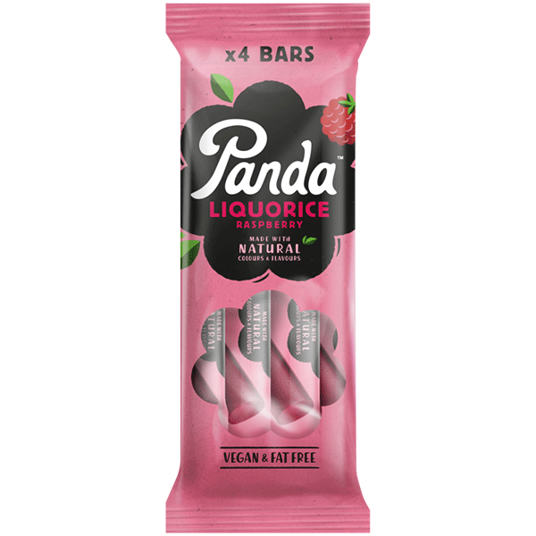 Panda Raspberry Liquorice bars
