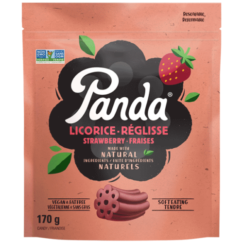 Natural Strawberry Licorice 170g Panda™ Licorice