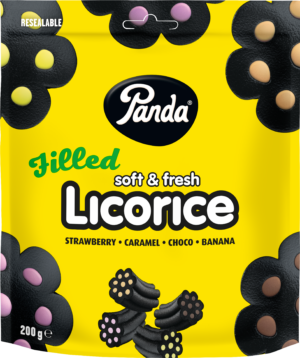 Panda Soft & Filled Licorice filled