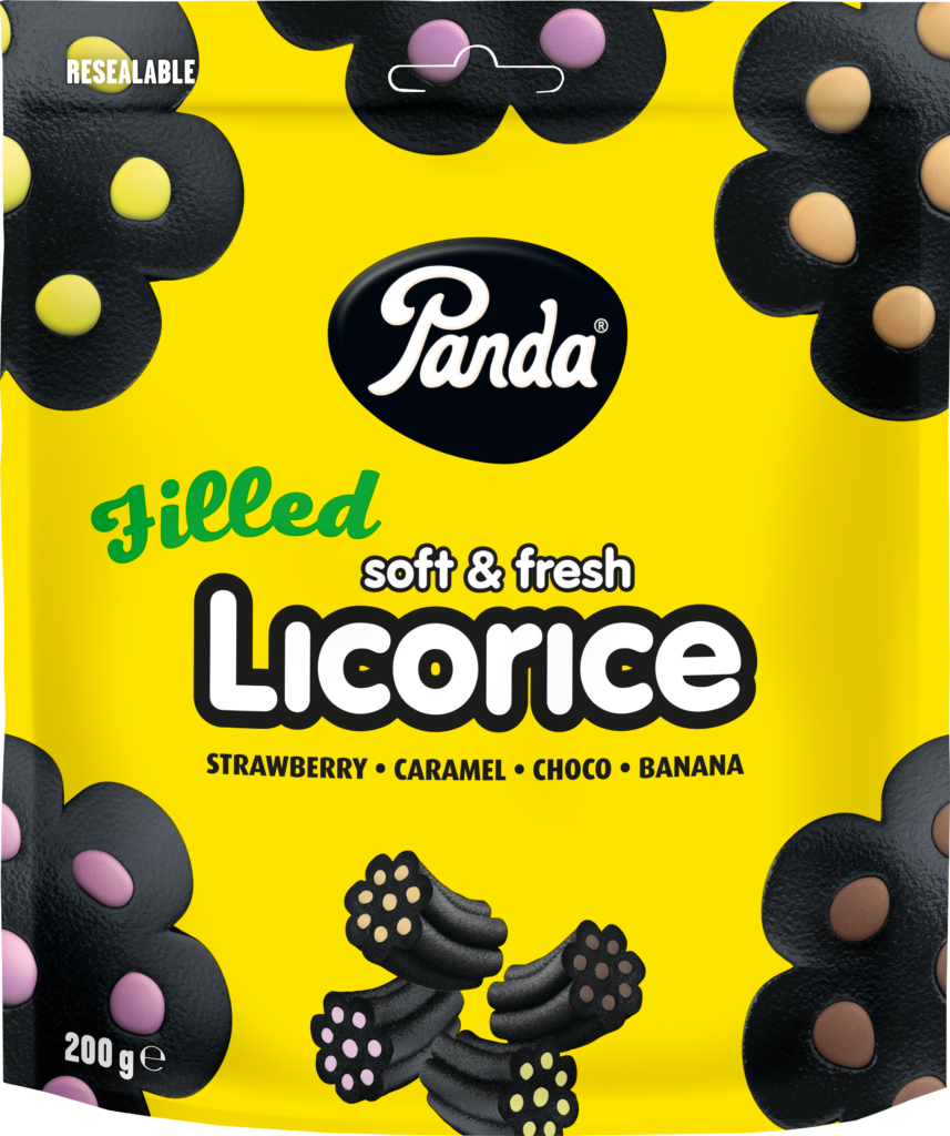 Panda Soft & Filled Licorice filled