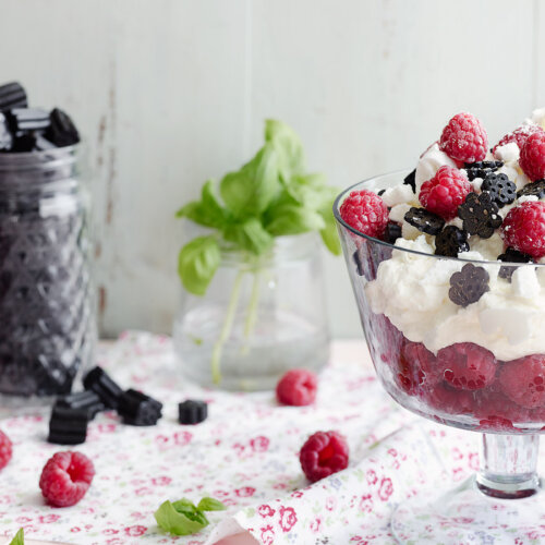 Eton Mess with liquorice