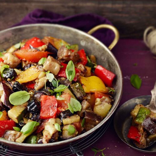 Ratatouille with liquorice