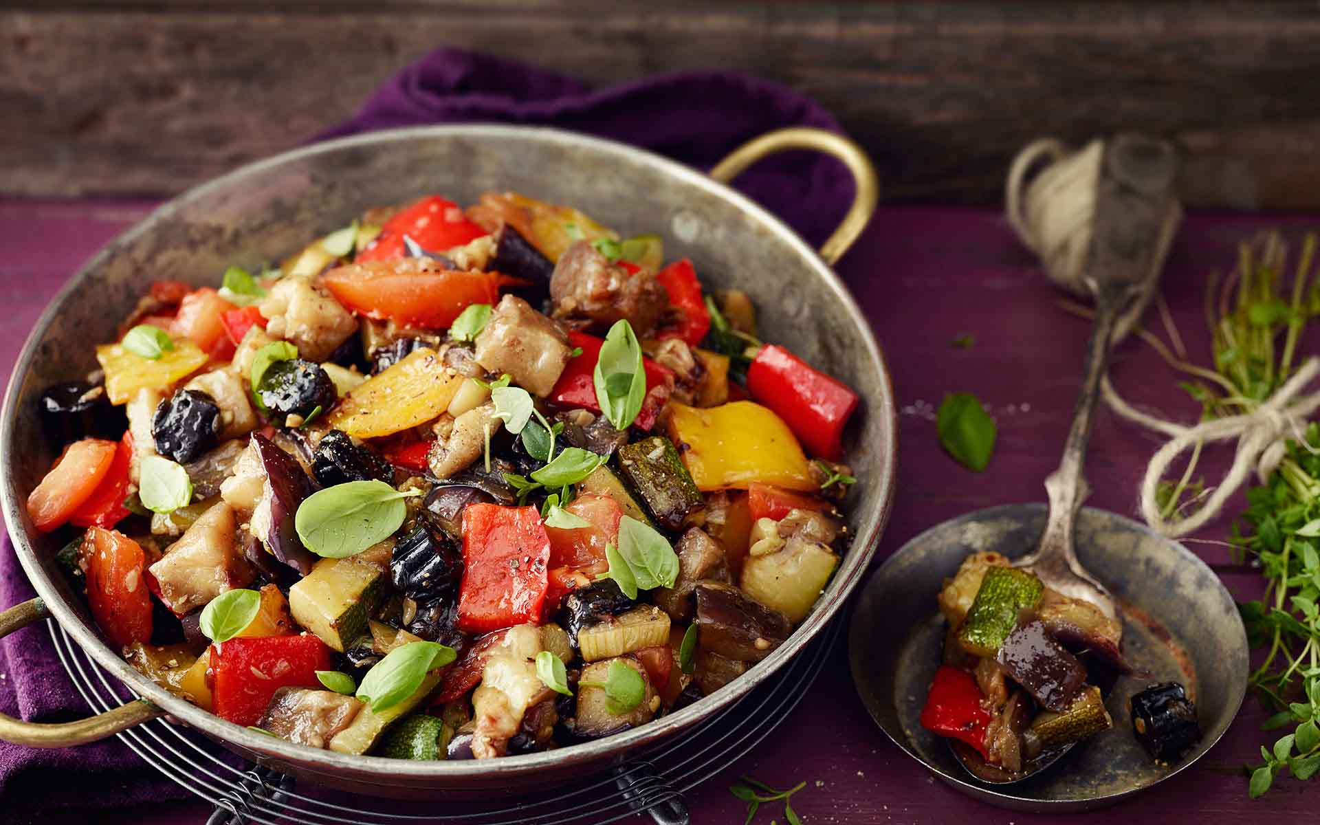 Ratatouille with liquorice